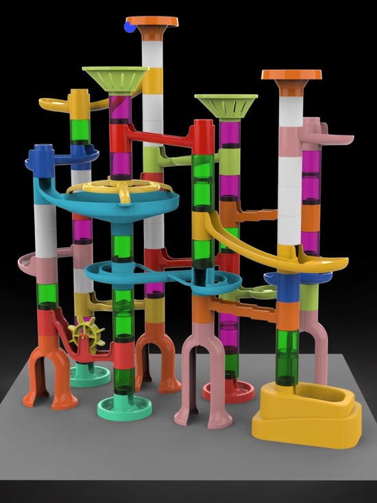 MaxTronic Other - 135 Pieces Marble Run for kids